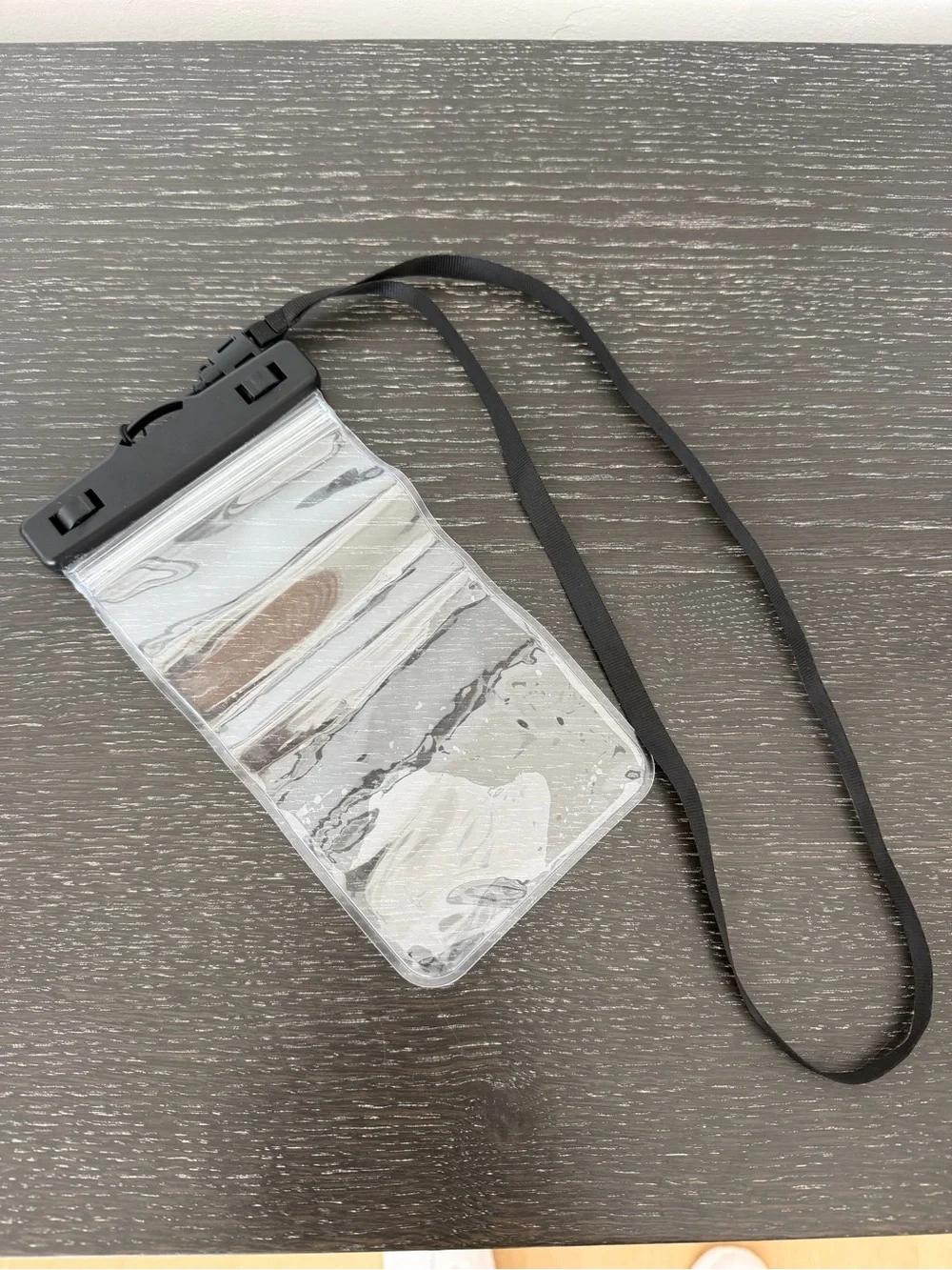 Amazon Clear Waterproof Phone Pouch with Black Lanyard